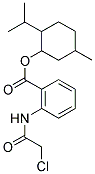 2-ISOPROPYL-5-METHYLCYCLOHEXYL 2-[(CHLOROACETYL)AMINO]BENZOATE 结构式