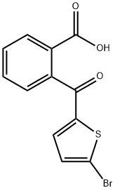 2-[(5-BROMO-2-THIENYL)CARBONYL]BENZENECARBOXYLIC ACID 结构式