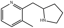 3-甲基-2-(吡咯烷-2-基甲基)吡啶 结构式