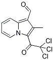 2-METHYL-3-(TRICHLOROACETYL)INDOLIZINE-1-CARBALDEHYDE 结构式