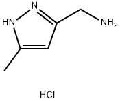 3-甲基-5-(氨甲基)吡唑二盐酸盐 结构式