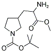 3-(2-AMINO-2-METHOXYCARBONYL-ETHYL)-PYRROLIDINE-1-CARBOXYLIC ACID TERT-BUTYL ESTER 结构式