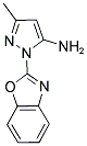 2-BENZOOXAZOL-2-YL-5-METHYL-2H-PYRAZOL-3-YLAMINE 结构式