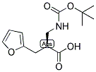 (S)-2-(TERT-BUTOXYCARBONYLAMINO-METHYL)-3-FURAN-2-YL-PROPIONIC ACID 结构式