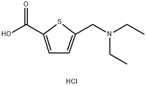 5-[(DIETHYLAMINO)METHYL]THIOPHENE-2-CARBOXYLIC ACID 结构式