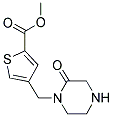 Methyl 4-[(2-oxopiperazin-1-yl)methyl]thiophene-2-carboxylate 结构式