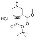 (R)-PIPERAZINE-1,2-DICARBOXYLIC ACID 1-TERT-BUTYL ESTER 2-METHYL ESTER HCL 结构式