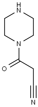 3-OXO-3-PIPERAZIN-1-YLPROPANENITRILE 结构式