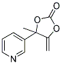 4-METHYL-5-METHYLENE-4-(3-PYRIDINYL)-1,3-DIOXOLAN-2-ONE 结构式
