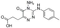 3-(4-AMINO-5-OXO-3-P-TOLYLAMINO-4,5-DIHYDRO-[1,2,4]TRIAZIN-6-YL)-PROPIONIC ACID 结构式
