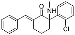 2-(2-氯苯基)-2-(甲氨基)-6-(苯基亚甲基)环己酮 结构式