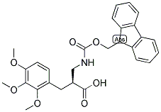 (S)-2-[(9H-FLUOREN-9-YLMETHOXYCARBONYLAMINO)-METHYL]-3-(2,3,4-TRIMETHOXY-PHENYL)-PROPIONIC ACID 结构式