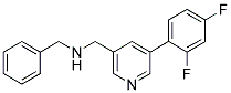 N-BENZYL-1-[5-(2,4-DIFLUOROPHENYL)PYRIDIN-3-YL]METHANAMINE 结构式