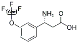 (R)-3-AMINO-3-(3-TRIFLUOROMETHOXY-PHENYL)-PROPIONIC ACID 结构式