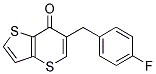 6-(4-FLUOROBENZYL)-7H-THIENO[3,2-B]THIOPYRAN-7-ONE 结构式