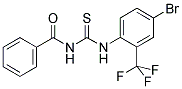 1-BENZOYL-3-[4-BROMO-2-(TRIFLUOROMETHYL)PHENYL]THIOUREA 结构式