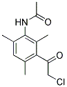 N-[3-(CHLOROACETYL)-2,4,6-TRIMETHYLPHENYL]ACETAMIDE 结构式