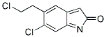 5-CHLOROETHYL-6-CHLOROINDOLE-2-ONE 结构式