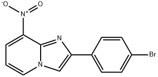 2-(4-BROMOPHENYL)-8-NITROIMIDAZO[1,2-A]PYRIDINE 结构式