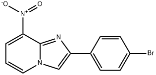 2-(4-Bromophenyl)-8-nitroimidazo[1,2-a]pyridine 结构式