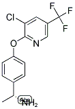 (R)-1-(4-(3-CHLORO-5-(TRIFLUOROMETHYL)PYRIDIN-2-YLOXY)PHENYL)ETHANAMINE 结构式