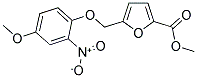 METHYL 5-[(4-METHOXY-2-NITROPHENOXY)METHYL]-2-FUROATE 结构式