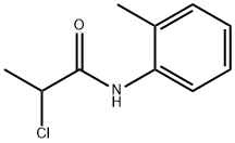 2-氯-N-(2-甲基苯基)丙酰胺 结构式