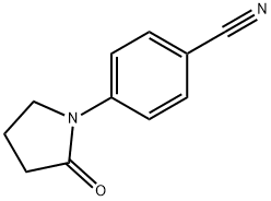 4-(2-氧代吡咯烷-1-基)苯甲腈 结构式