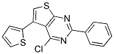 4-CHLORO-2-PHENYL-5-THIEN-2-YLTHIENO[2,3-D]PYRIMIDINE 结构式
