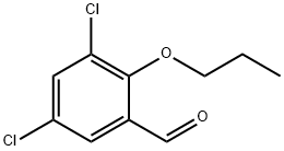 3,5-二氯-2-丙氧基苯甲醛 结构式