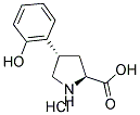 (+/-)-TRANS-4-(2-HYDROXYPHENYL)PYRROLIDINE-3-CARBOXYLIC ACID HYDROCHLORIDE 结构式