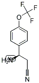 (R)-3-AMINO-3-(4-(TRIFLUOROMETHOXY)PHENYL)PROPANENITRILE 结构式