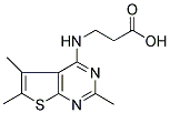 3-(2,5,6-TRIMETHYL-THIENO[2,3-D]PYRIMIDIN-4-YLAMINO)-PROPIONIC ACID 结构式