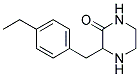 3-(4-ETHYL-BENZYL)-PIPERAZIN-2-ONE 结构式