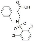 3-{BENZYL[(2,6-DICHLOROPHENYL)SULFONYL]AMINO}PROPANOIC ACID 结构式