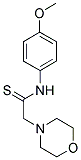 N-(4-METHOXYPHENYL)-2-MORPHOLIN-4-YLETHANETHIOAMIDE 结构式