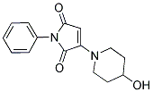 3-(4-HYDROXYPIPERIDIN-1-YL)-1-PHENYL-1H-PYRROLE-2,5-DIONE 结构式