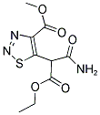 METHYL 5-[2-AMINO-1-(ETHOXYCARBONYL)-2-OXOETHYL]-1,2,3-THIADIAZOLE-4-CARBOXYLATE 结构式