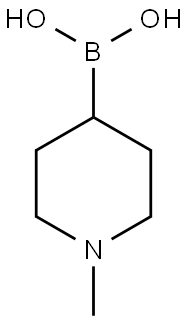 1-METHYL-PIPERIDINE-4-BORONIC ACID 结构式