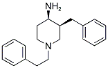 CIS-3-BENZYL-1-(2-PHENYLETHYL)PIPERIDIN-4-AMINE 结构式