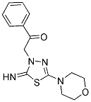 2-(2-IMINO-5-MORPHOLIN-4-YL-1,3,4-THIADIAZOL-3(2H)-YL)-1-PHENYLETHANONE 结构式