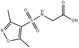 2-(二甲基-1,2-噁唑-4-磺酰胺)乙酸 结构式