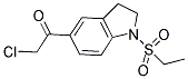 2-CHLORO-1-[1-(ETHYLSULFONYL)-2,3-DIHYDRO-1H-INDOL-5-YL]ETHANONE 结构式