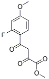 METHYL 4-(2-FLUORO-4-METHOXYPHENYL)-2,4-DIOXOBUTANOATE 结构式