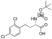 (S)-2-TERT-BUTOXYCARBONYLAMINO-4-(2,4-DICHLORO-PHENYL)-BUTYRIC ACID 结构式