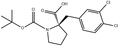 (R)-1-(tert-Butoxycarbonyl)-2-(3,4-dichlorobenzyl)pyrrolidine-2-carboxylicacid