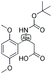 (R)-3-TERT-BUTOXYCARBONYLAMINO-3-(2,5-DIMETHOXY-PHENYL)-PROPIONIC ACID 结构式