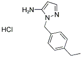 1-(4-ETHYLBENZYL)-1H-PYRAZOL-5-AMINE HYDROCHLORIDE 结构式