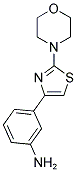 3-(2-MORPHOLIN-4-YL-1,3-THIAZOL-4-YL)ANILINE 结构式