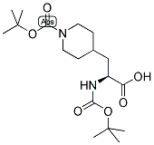 (S)-N-ALPHA-N'-DI-T-BUTYLOXYCARBONYL-4-PIPERIDYLALANINE 结构式